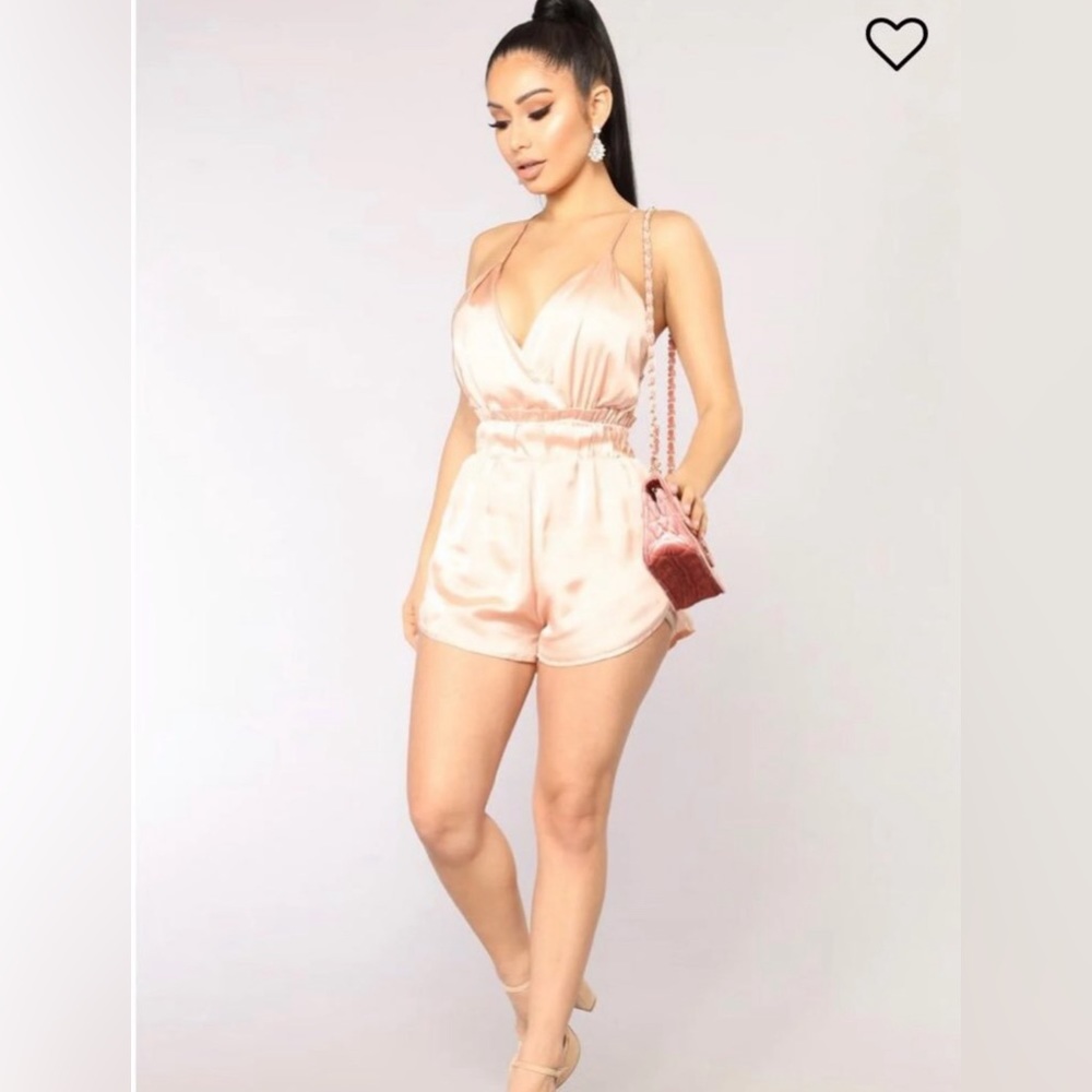 FashionNova Satin Romper